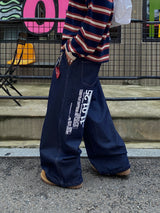 Number 01 Lettering Balloon Pants 2C