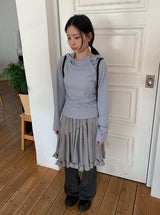 Rayuni Stripe Bootcut Banding Pants