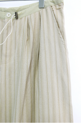 pleats stripe banding pants(3color)
