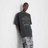 Into The Jungle Pigment Half Sleeve T Charcoal