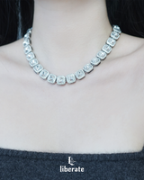 Square Cubic Cuban Necklace - BABYMONSTER CHIQUITA Pick!