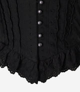 ROSÉ 2 Off-Shoulder Pintuck Lace Blouse