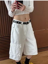 [Unisex] Multi cargo bermuda pants(4color)