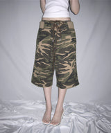 camo lace up bermuda pt (2colors)