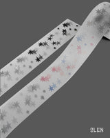 PET Silver Foil Afterimage Star Kiss Cut Tape