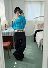 LINEAR POCKET WIDE DENIM