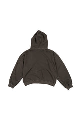 Vintage Washing Crop Hooded Zip-Up