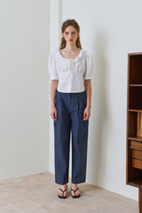 Work nylon pants_navy