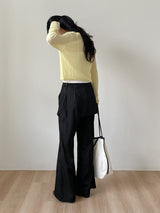 Judy See-through Round Neck Cardigan