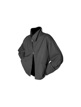 RELABEL Spatial Relations (Edges) Large Collar with レーストリム ダブルブレスト スラントプラケットシルエット ジャケット