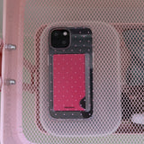[Jelly] mini dot ver.1(hot pink&pink) Card pocket case