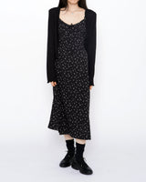 スモールフローラルロングビスチェドレス 3 Colors