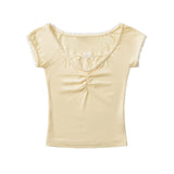 Ringo Lace Neck Half T-shirt