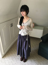 Izumo Diagonal Unbalance Summer Cardigan