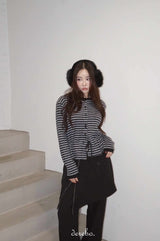 Liz Napping Stripe Strap Tee