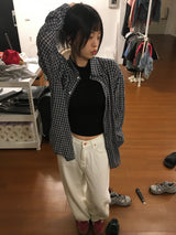 easy check shirt (2color)