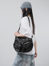 Vintage Pocket Leather Shoulder Bag