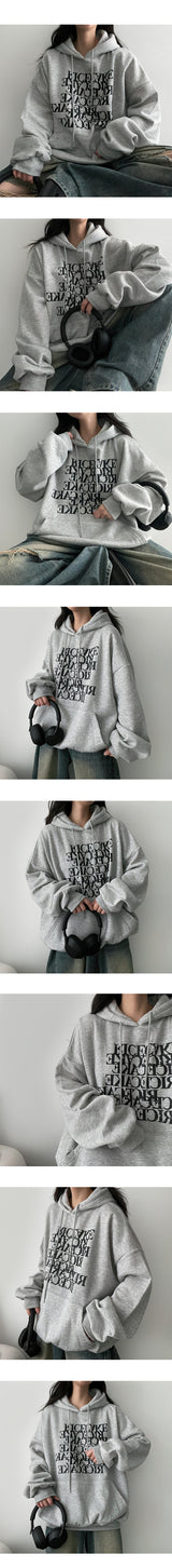 Peck fleece oversized hoodie