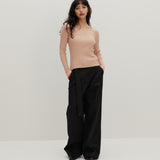 Square Neck Sweater Pink