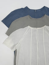 [Tie SET] Suela Balloon Fit Short Sleeve Blouse