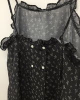 バックボタンシフォンワンピース (1color)