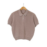 collie short-sleeved knitwear