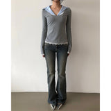 Ben Two-button Stripe Bootscut