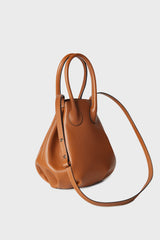 HANDLE BAG LIZZARD BROWN