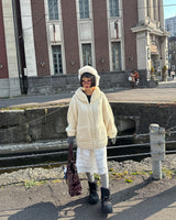 wool knit finger gloves