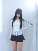strap knit beanie