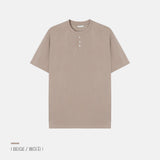 [1+1] LMN ファーストマッスルフィットアイスブントヘンリーネック半袖Tシャツ (10 colors)