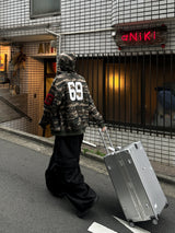 VER PATCH NUMBERING CAMO HOODED ZIP-UP
