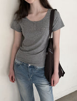 [ORIGINAL] Yupe Button Slim Short Sleeve T-Shirt