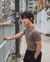 ウェーブ ピッグ ハーフジップ ショートスリーブ Tシャツ