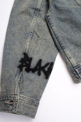 BBD Graffiti Metal Logo Denim Jacket (Rusty Blue)