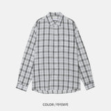 エタミーリンクルオーバーチェックシャツ (3 color)