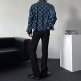 CR denim destroyed cutting cropped jacket (2 colors)