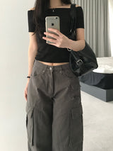Cindy オフショルダーTシャツ(4 colors)