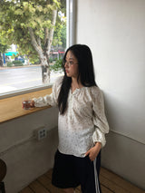 Petal shirring blouse (2color)