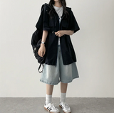 Meli Pintuck Denim Bermuda Shorts [Short & Long Selection*]
