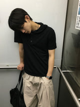 ゴーデ ヘンリーネック フーデッド ショートスリーブ Tシャツ 5カラー