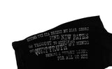 Miu Lettering Off-Shoulder Shirring Short Sleeve T-Shirt