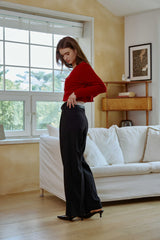 MOON NIGHT WIDE PANTS / BLACK
