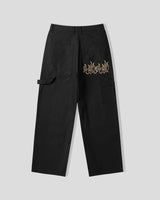 (UNISEX) Flame Double Knee Cotton Pants