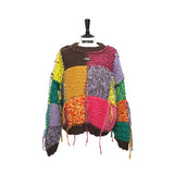 Multi Color Square Knit