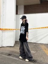 panel denim carpenter pants