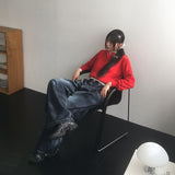 ウタストラップツーピンタックワイドデニムパンツ