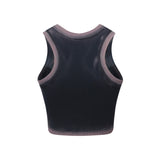 [24SS LSD COLLECTION] Women's Bleach Washing Stud Tank Top_Charcoal