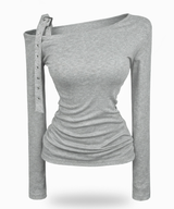 Hera one shoulder strap top (3color)