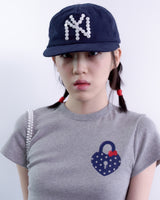 Newyork Button Cap (Navy)